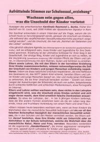 "Wachsam sein" - aufrüttelnde Stimmen zur SchulSE