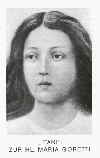 Bildchen mit Maria-Goretti-Litanei