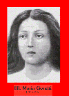 Poster "hl. Maria Goretti" gefaltet